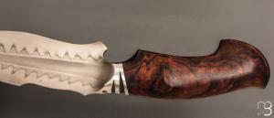  Couteau " Onca " de Samuel Lurquin - Acier U10A et bois de fer d'Arizona