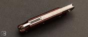 Couteau de poche "piston amorti" par Éric Parmentier - Bois de fer d'Arizona