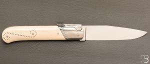    Couteau " Palanquille " custom par Glenn Guillou - Ivoire de mammouth et N690