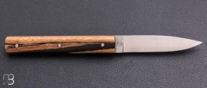   Couteau Perceval Le Français ébène blanc