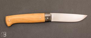  Couteau  "  Pièce Unique " Buis et 14C28 de Laurent Gaillard
