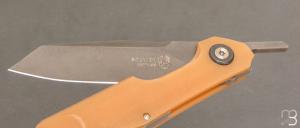    Couteau de poche Piémontais par Bouvier Knives - Bertrand Maxime - Micarta et RWL34