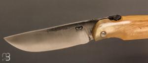 Couteau de poche Piémontais par Mickael Moing - Corne de bélier et 100c6