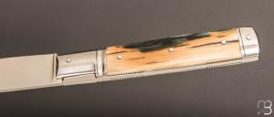   Couteau " Pradel 2 pièces " par Erwann Aubriet - Ivoire de mammouth et 14c28N