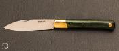 Couteau " Pradel " vintage - Stamina vert et lame acier XC75
