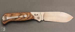     Couteau " Safari " par Éric Parmentier - Micarta et RWL34