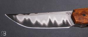    Couteau " Sanjo " custom par Guy Poggetti - Rag micarta et lame en Sandinox