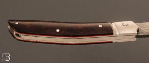 Couteau " Scalp " custom par David Breniere - Bois de fer et lame damas
