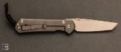 Couteau Sebenza 31 Large Sprint Run Tanto S35VN Glass Blast Titanium de Chris Reeve - L31-1687