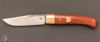   Couteau " Slipjoint " par Laurent Gaillard - Bubinga et 90McV8