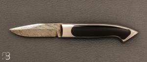  Couteau " Small Méditerranée " par Charles Bennica - Lame damas d'Henry Viallon