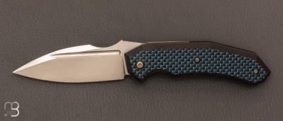 Couteau " Speartak Small " custom de GTKnives - Thomas Gony - Fibre de carbone et D2