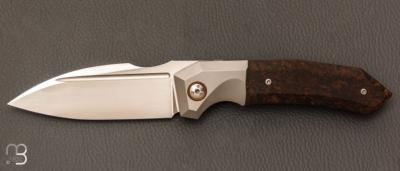   Couteau " Speartak regular " Rag micarta et lame en RWL34 de GTKnives - Thomas Gony