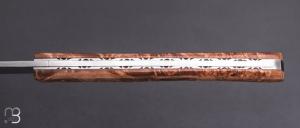 Couteau de poche Tedesco par Adrien Giovaninetti - Érable Négundo stabilisé
