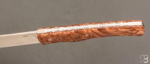 Couteau de poche Tedesco par Adrien Giovaninetti - Érable Négundo stabilisé