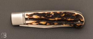   Couteau " Trapper " Stag de Ken Steigerwalt