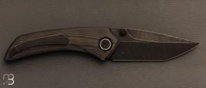 Couteau " Tuna - Standard 1 " par Poikiloblade - Carbone Woodgrain et Bohler M398