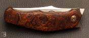Couteau "XEN" bois de fer d'Arizona et RWL-34 par Thierry Savidan