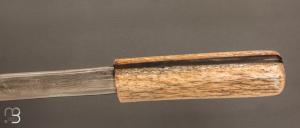   Couteau fixe " Yakut " bois de renne et damas par Jean-Luc Soubeyras