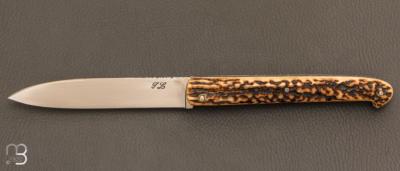   Couteau  " Yssingeaux " de Jérôme Latreille - Bois de cerf