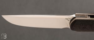   Couteau " custom " par Guy Poggetti - Fibre de carbone et Elmax