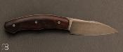 Couteau custom pliant de David Lespect - Bois de fer d'Arizona et RWL34 Acidwash