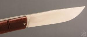   Couteau " Slipjoint " custom de Filip Kurota - Micarta Vintage et RWL34