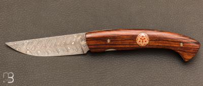 Couteau de poche 1515 modèle 1900 "Paris" Bois de fer - Damas