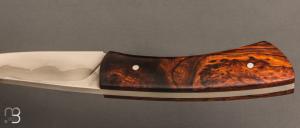   Couteau droit par Nicolas Mestrallet - Atelier du couteau de Vaunaveys - Acier C130 et bois de fer