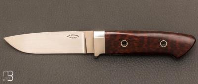 Couteau  "  drop point intégral " par Dietmar F. Kressler - Snakewood