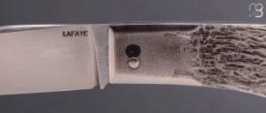     Couteau " slipjoint " full acier par Vincent Lafaye