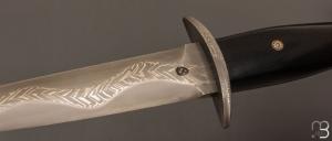  Dague " Kriss " de Jean Paul Sire - Ébène et Damas