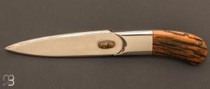  Dague de bureau mammouth et ATS-34 par Jim Ence