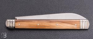    Couteau " Grand Marquis " par Mathieu Herrero - Ivoire de mammouth et lame en XC100