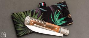      Couteau " Issoire 3 pièces " par David Brenière - Mammouth / damas et RWL34