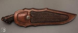 Couteau " Grand Bowie Sub hilt  " de Samuel Lurquin - Cerf sambar