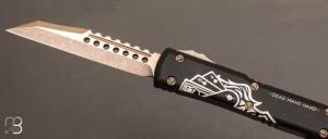 " Set de couteaux Automatique Microtech " - Ultratech® Dead Man's Hand˜ Hellhound® & Warhound™ Signature Series Bronzed Apocalyptic® Standard