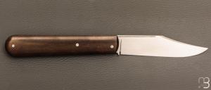   Canif Sheffield "Clip blade" pliant fait main par Bastien Toubhans - Fibre de carbone et RWL34