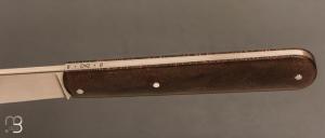   Canif Sheffield "Clip blade" pliant fait main par Bastien Toubhans - Fibre de carbone et RWL34