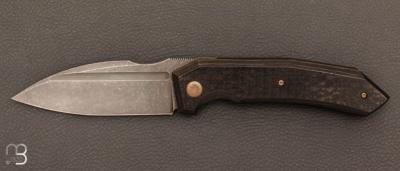 Couteau " Speartak regular " Carbone et lame en RWL34 de GTKnives - Thomas Gony