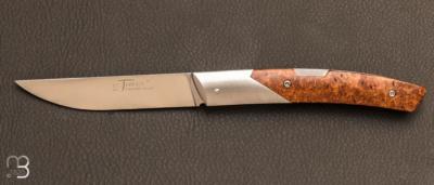 Couteau le Thiers® Advance RWL34 et loupe d'Amboine par Fontenille-Pataud