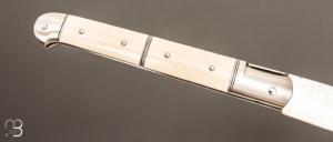  Couteau  "  Yssingeaux" par Romain Alvarez - RWL34 et ivoire de mammouth