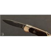 Couteau Böker Sollingen - Junior Scout Spearpoint Curly Birch Green Damascus - 111920DAM