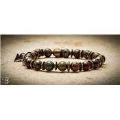 Bracelet Sonora Dragon Blood Jasper Skull Laiton LSODB1