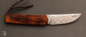 Couteau " Sanjo " custom bois de fer par Guy Pogetti