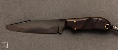 Couteau Military Bowie custom de Fred Perrin