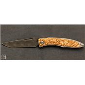 Couteau Mnandi Damas Ladder Maple burl de Chris Reeve