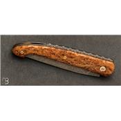  Couteau " Le Passager " de Pierre Thomas - Atelier Odae - Loupe de frêne