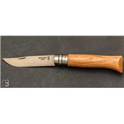 Couteau Opinel N°08 manche chêne - lame acier inoxydable 