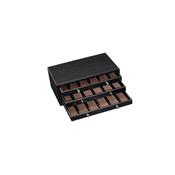 Coffret de rangement cuir noir pour couteaux par Max Capdebarthes